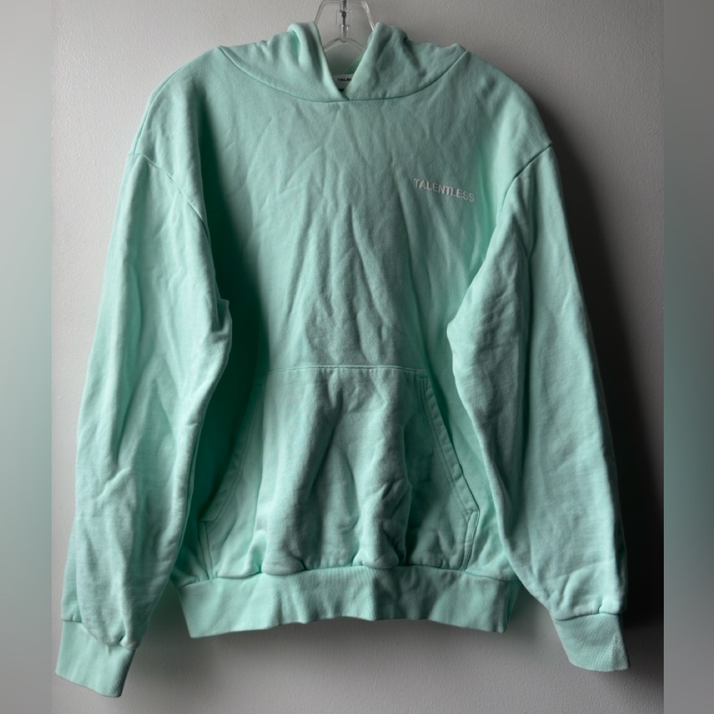 TALENTLESS Light Green Men's Hoodie